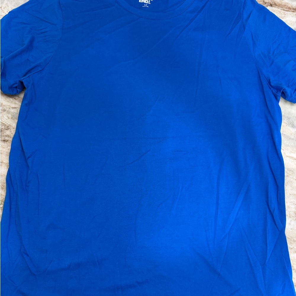 Women’s Lands' End Bright Blue supmia cotton T-Shirt large tall